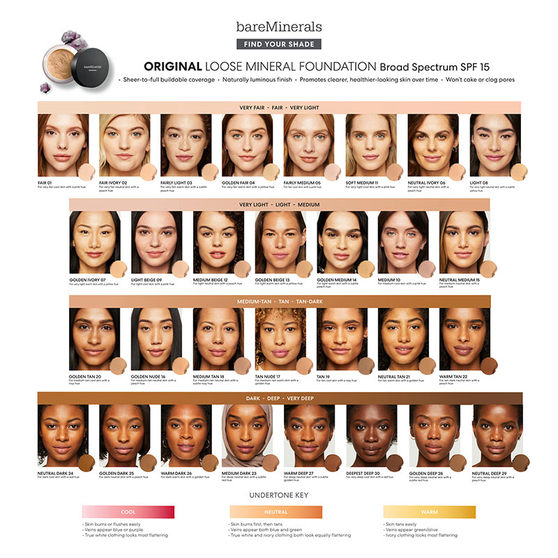 Bareminerals Original Loose Mineral Foundation Spf15 8G 18 Medium Tan (Medium/Tan, Cool)