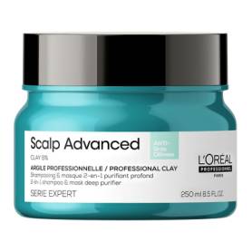 L'Oréal Professionnel Serié Expert Scalp Advanced Anti-Oiliness 2-in-1 Deep Purifier Clay Hair Mask 250ml