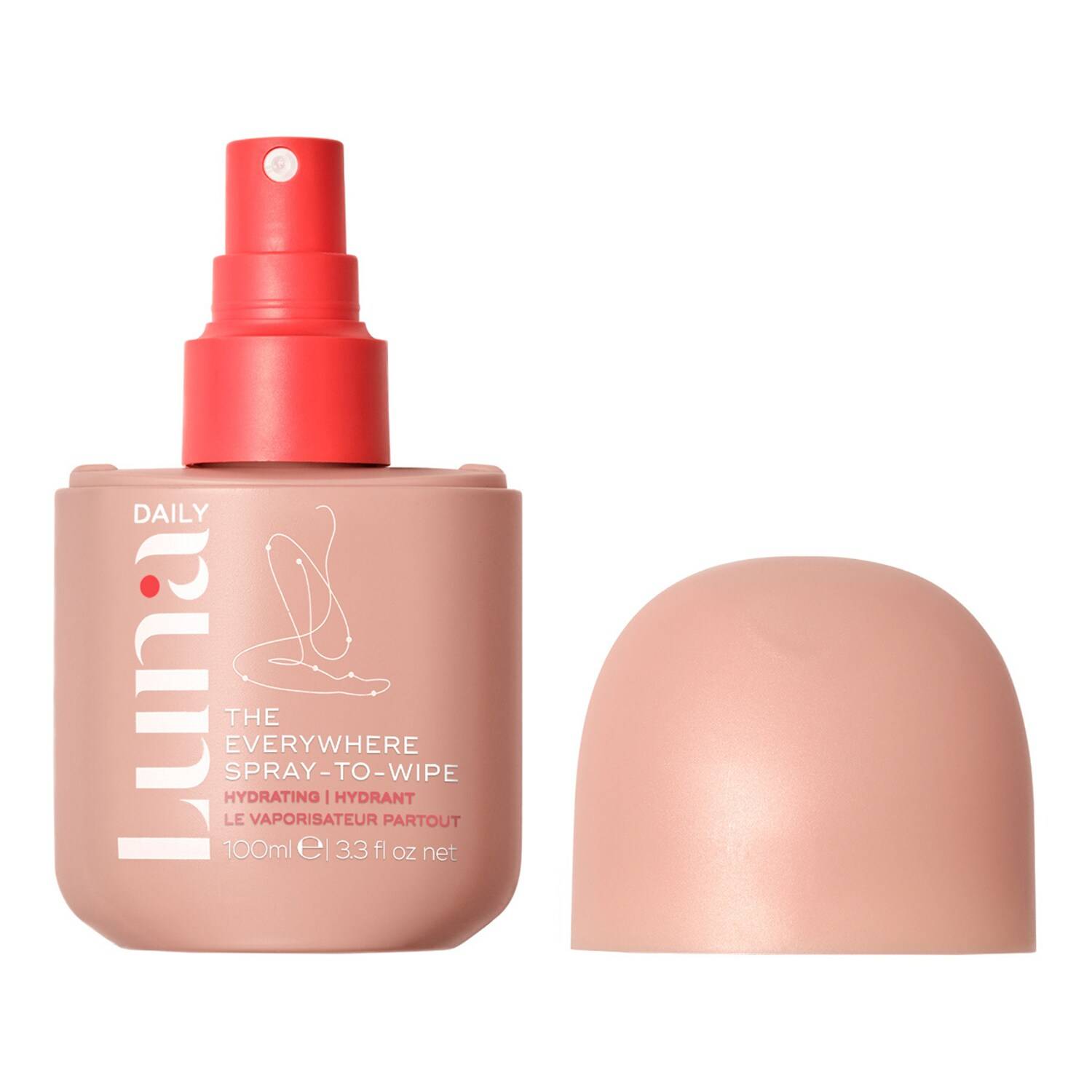 Luna Daily Luna Daily The Everywhere Spray-To-Wipe - Hydrating With Prebiotics, Vitamins And Omegas 100Ml