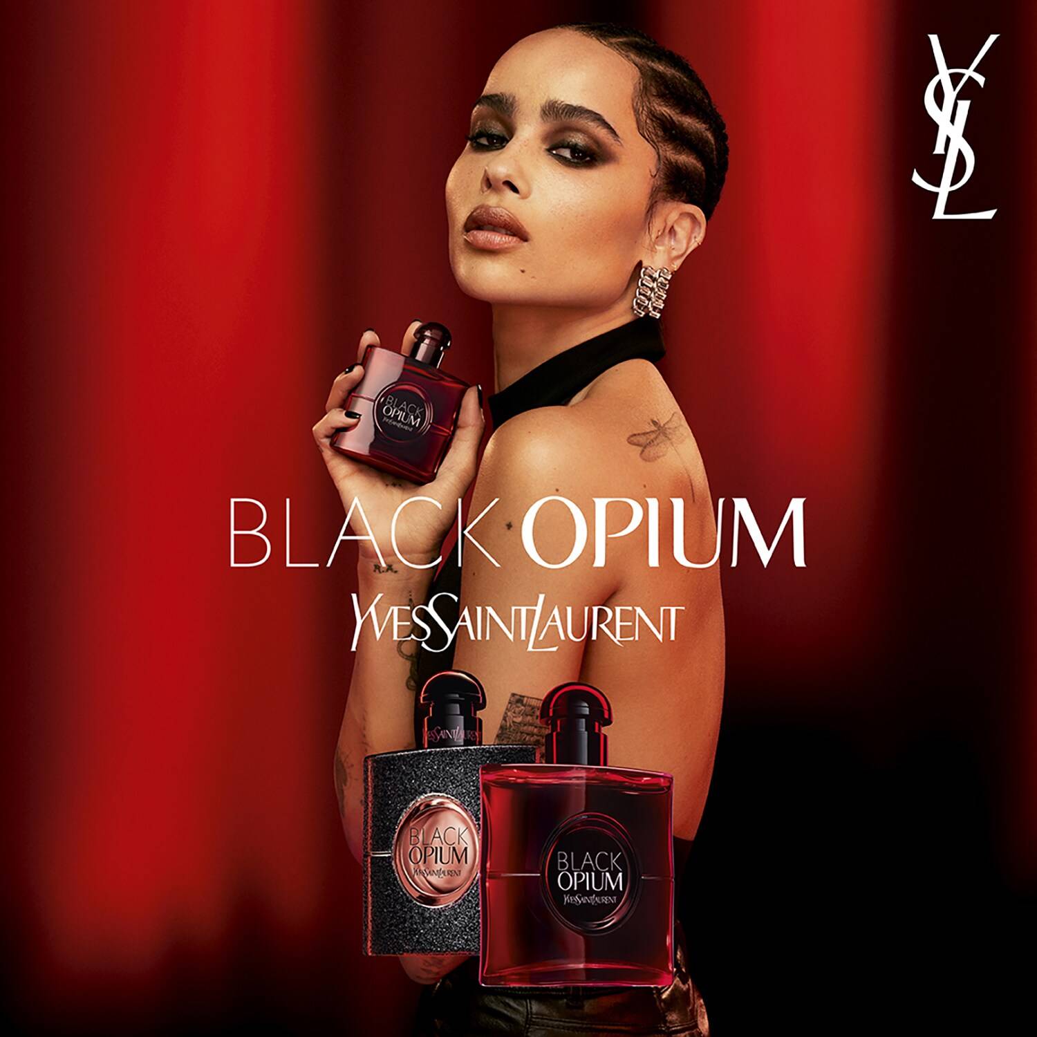 Yves Saint Laurent Black Opium Eau De Parfum Over Red 50Ml
