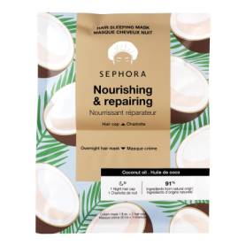 SEPHORA COLLECTION Hair Sleeping Cream Night Mask 30ml + Cap Coconut