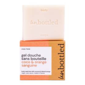 UNBOTTLED SHOWER BAR - COCO & BLOOD ORANGE 110G