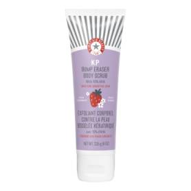 FIRST AID BEAUTY KP Smoothing Body Scrub 10% AHA Strawberry - Exfoliate bumps and chicken skin  226g