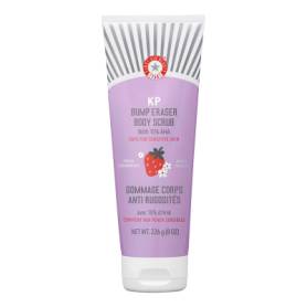 FIRST AID BEAUTY KP Smoothing Body Scrub 10% AHA Strawberry - Exfoliate bumps and chicken skin  226g
