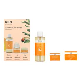 REN CLEAN SKINCARE Ultimate Glow Heroes Starter Kit