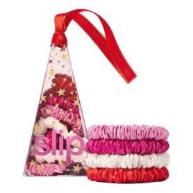 SLIP Pure Silk Skinny Scrunchie Ornament Aggie Skinny Scrunchies