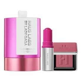 HAUS LABS BY LADY GAGA Color Fuse Innovation Glassy Balm + Powder Blush Duo