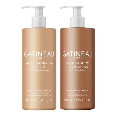 GATINEAU Tan Accelerating Lotion and Golden Glow Gradual Tan Duo (Worth £113)