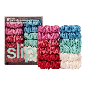 SLIP Pure Silk Minnie Scrunchies Sundown