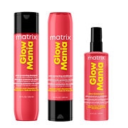 Matrix Glow Mania Colour Protecting Shampoo, Conditioner and Leave-In Trio