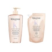 KÉRASTASE Gloss Absolu Shampoo 500ml and Shampoo Refill Pouch Duo