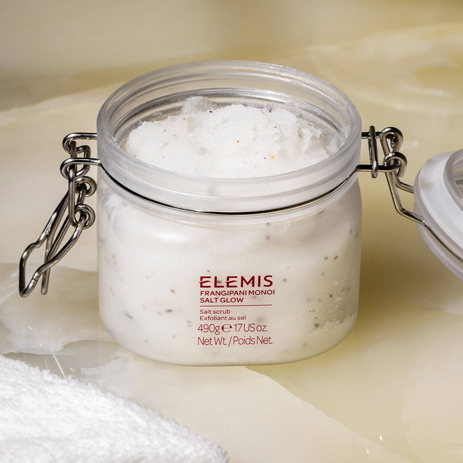 Elemis Frangipani Monoi Salt Glow Body Scrub 490G