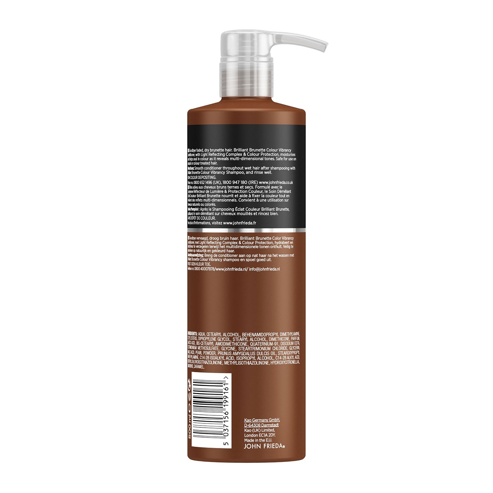 John Frieda Brilliant Brunette Colour Protecting Conditioner 500Ml
