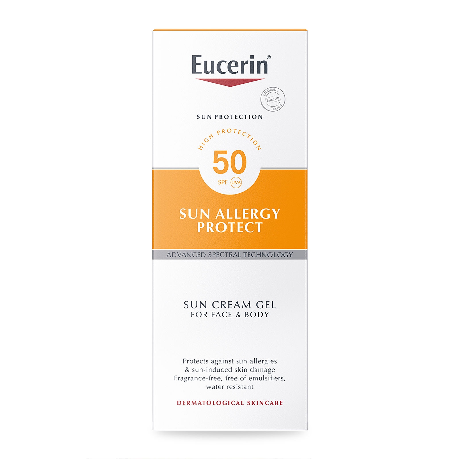 Eucerin Sun Allergy Protect Sun Cream Gel Spf50 150Ml