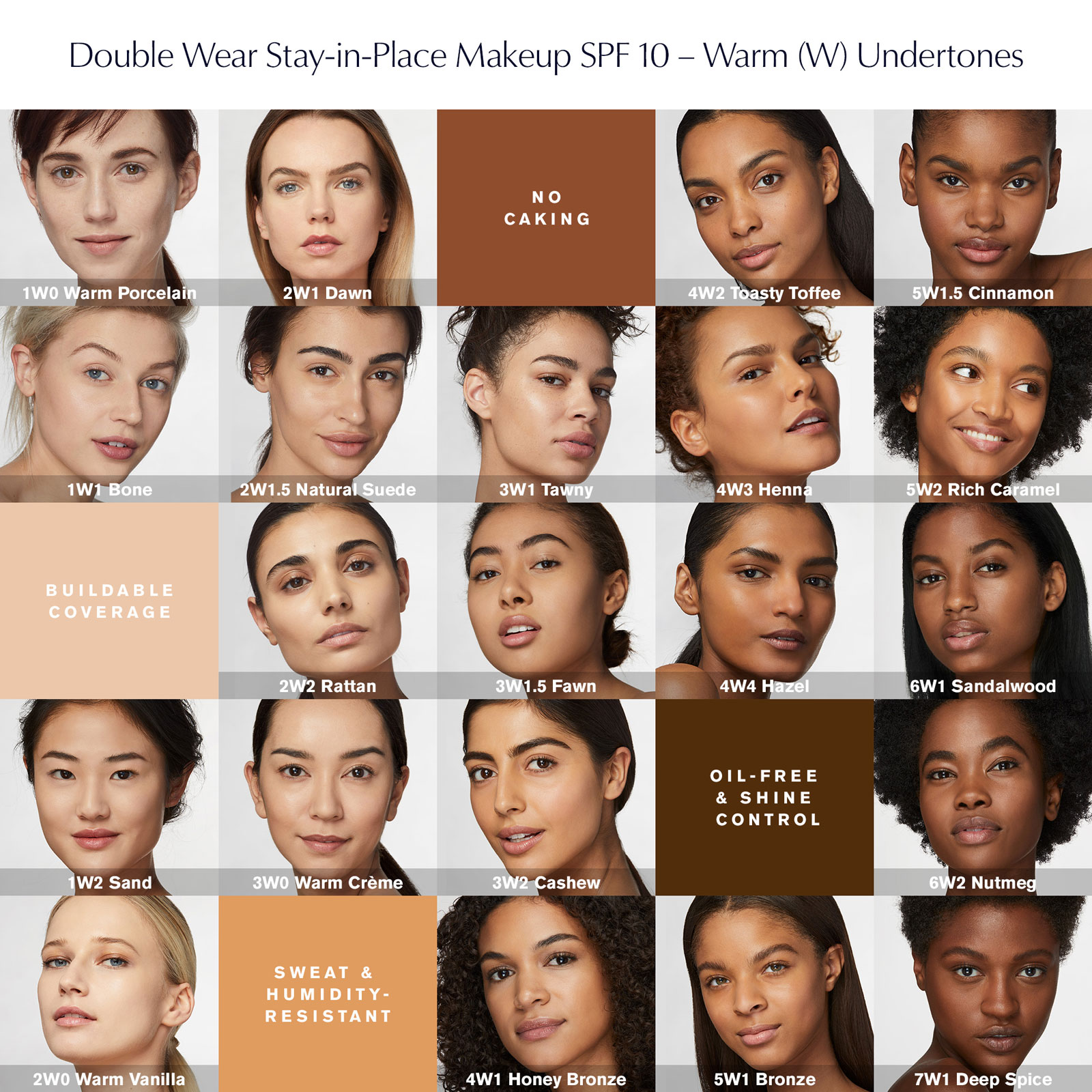 Estée Lauder Double Wear Stay-In-Place Foundation 30Ml 1W2 Sand (Fair, Warm)