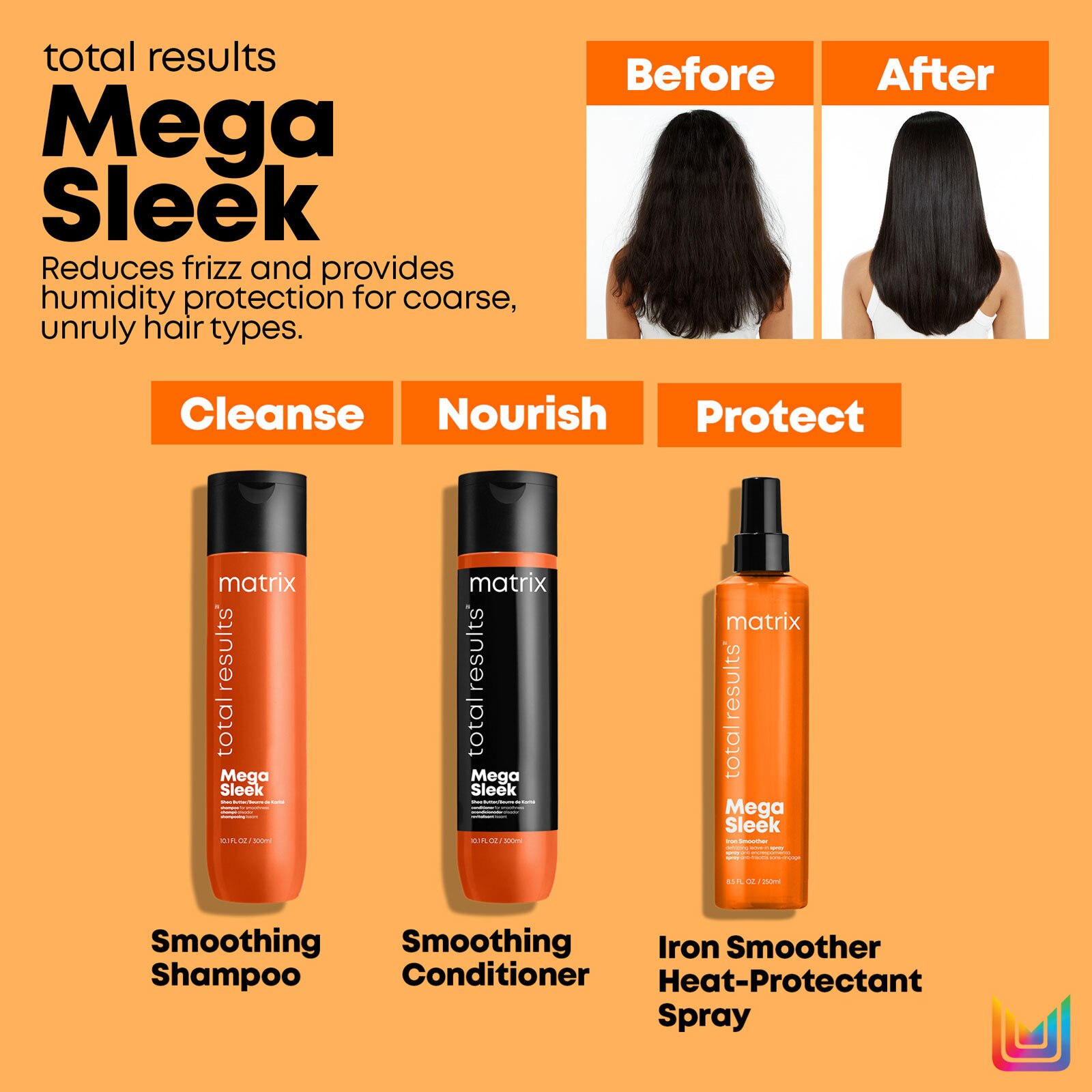 Matrix Total Results Mega Sleek Shea Butter Shampoo 300Ml