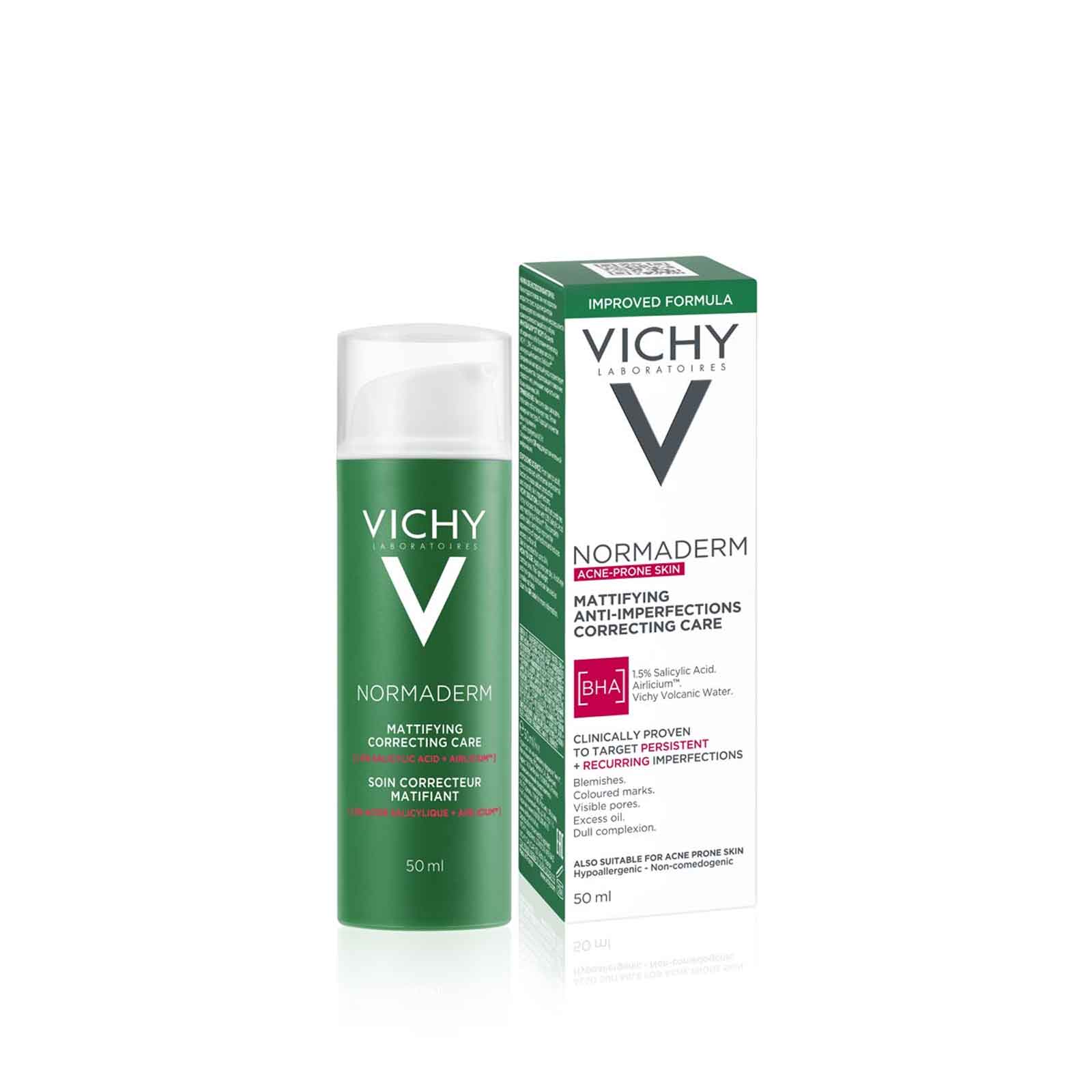 Vichy Normaderm Skin Corrector 1.5% Salicylic Acid Daily Moisturiser 50Ml