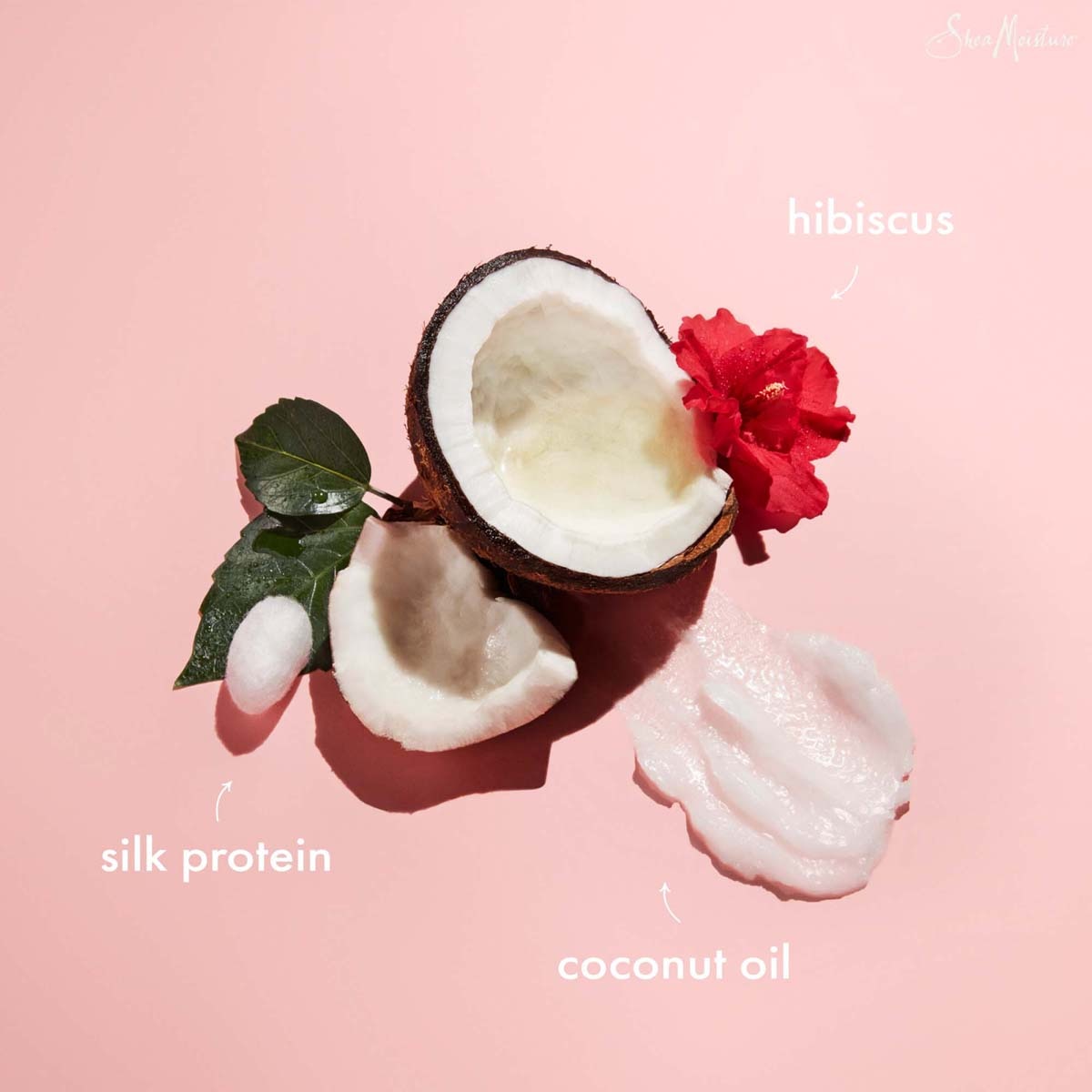 Shea Moisture Coconut & Hibiscus Curl & Shine Shampoo 384Ml