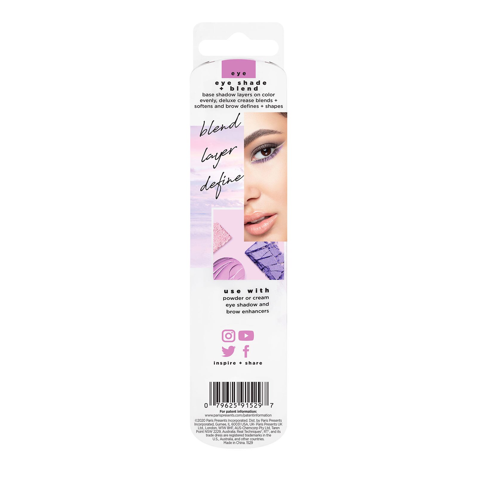 Real Techniques Eye Shade & Blend Brush Duo + Bonus Dual Ended Brow Brush
