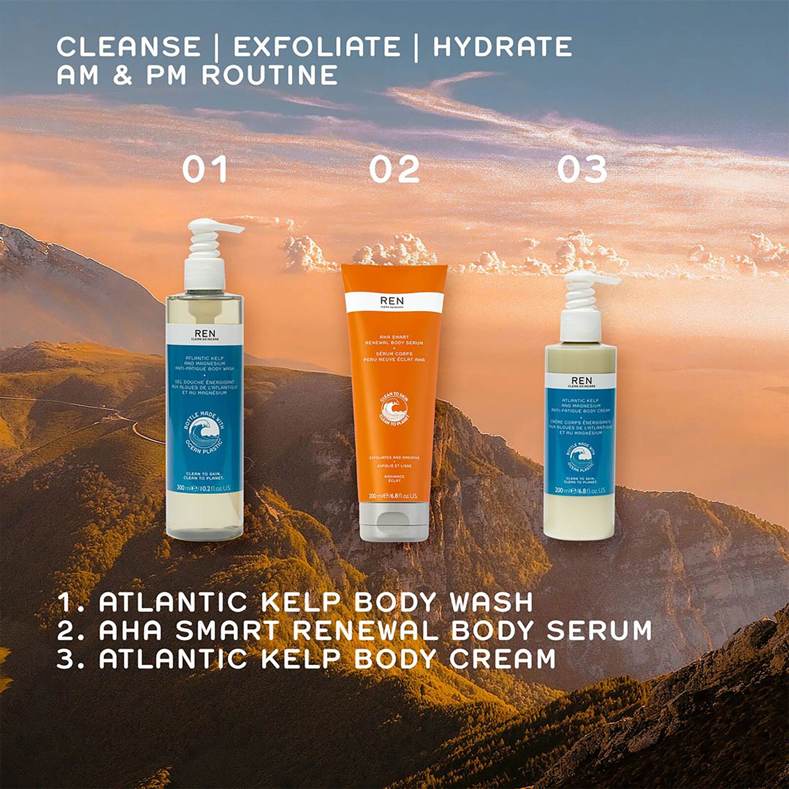Ren Clean Skincare Aha Smart Renewal Body Serum 200Ml